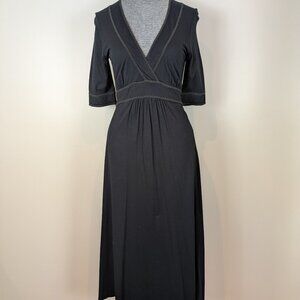 Designer Joie Black V-Neck Boho Dress EUC Size M